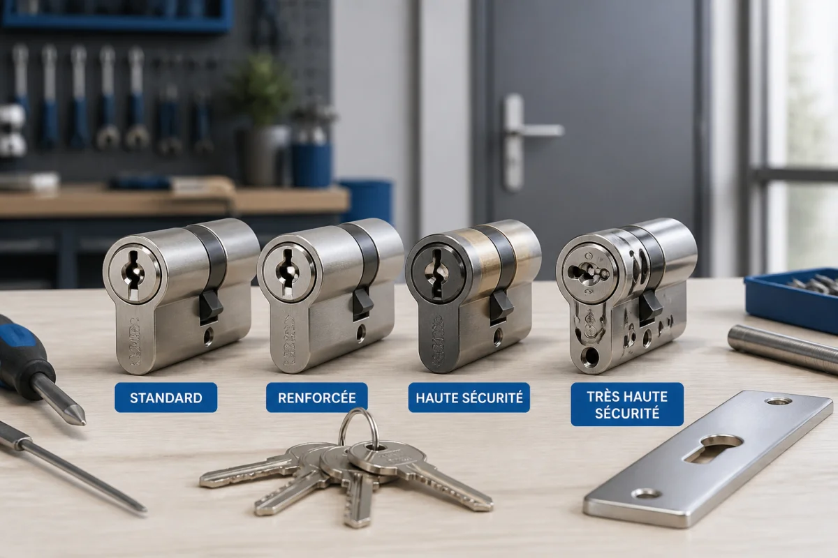 cylindre porte d'entrée securite