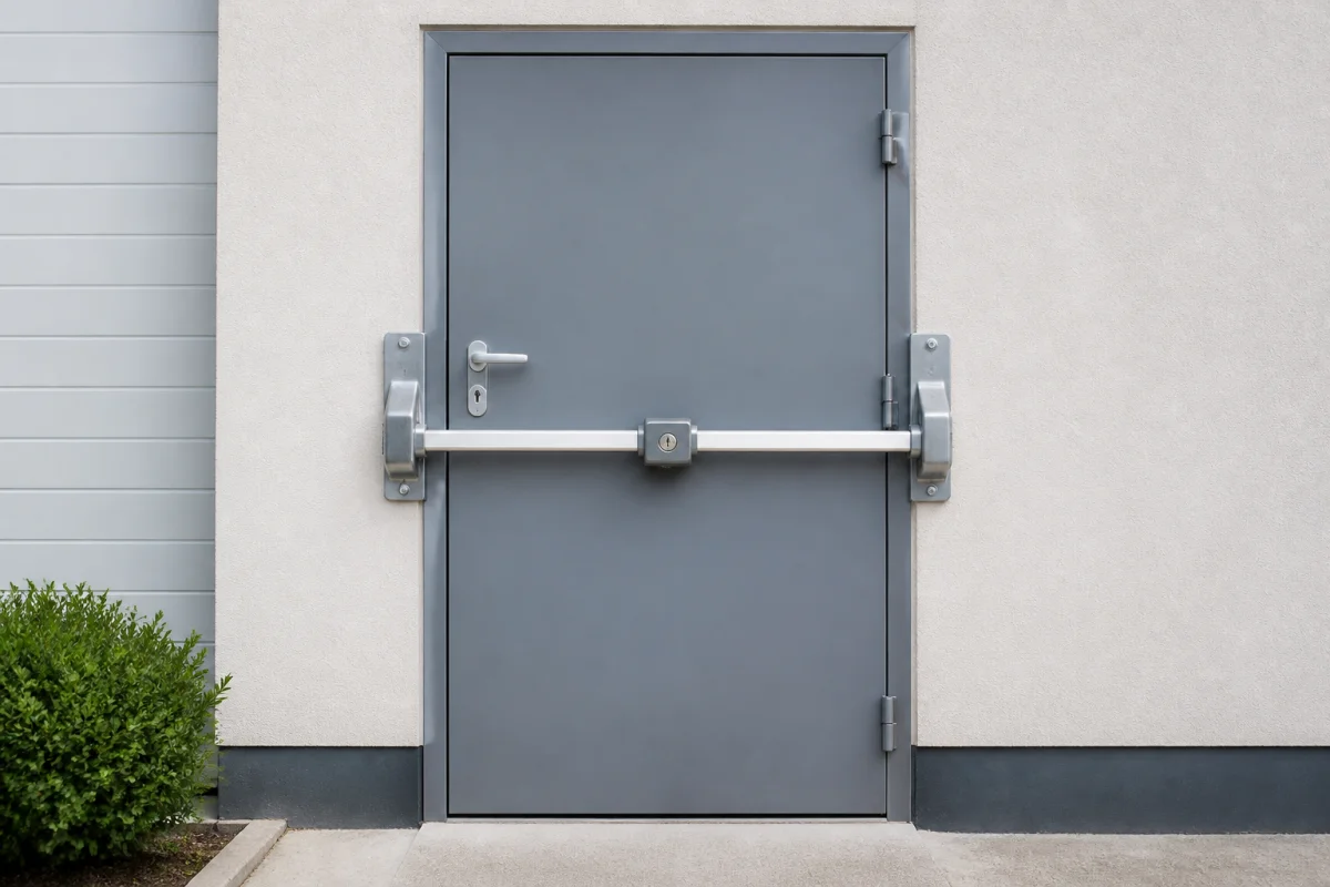 barre anti effraction porte de service