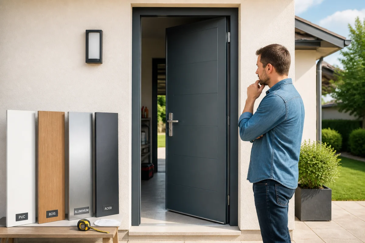 remplacer une porte de service